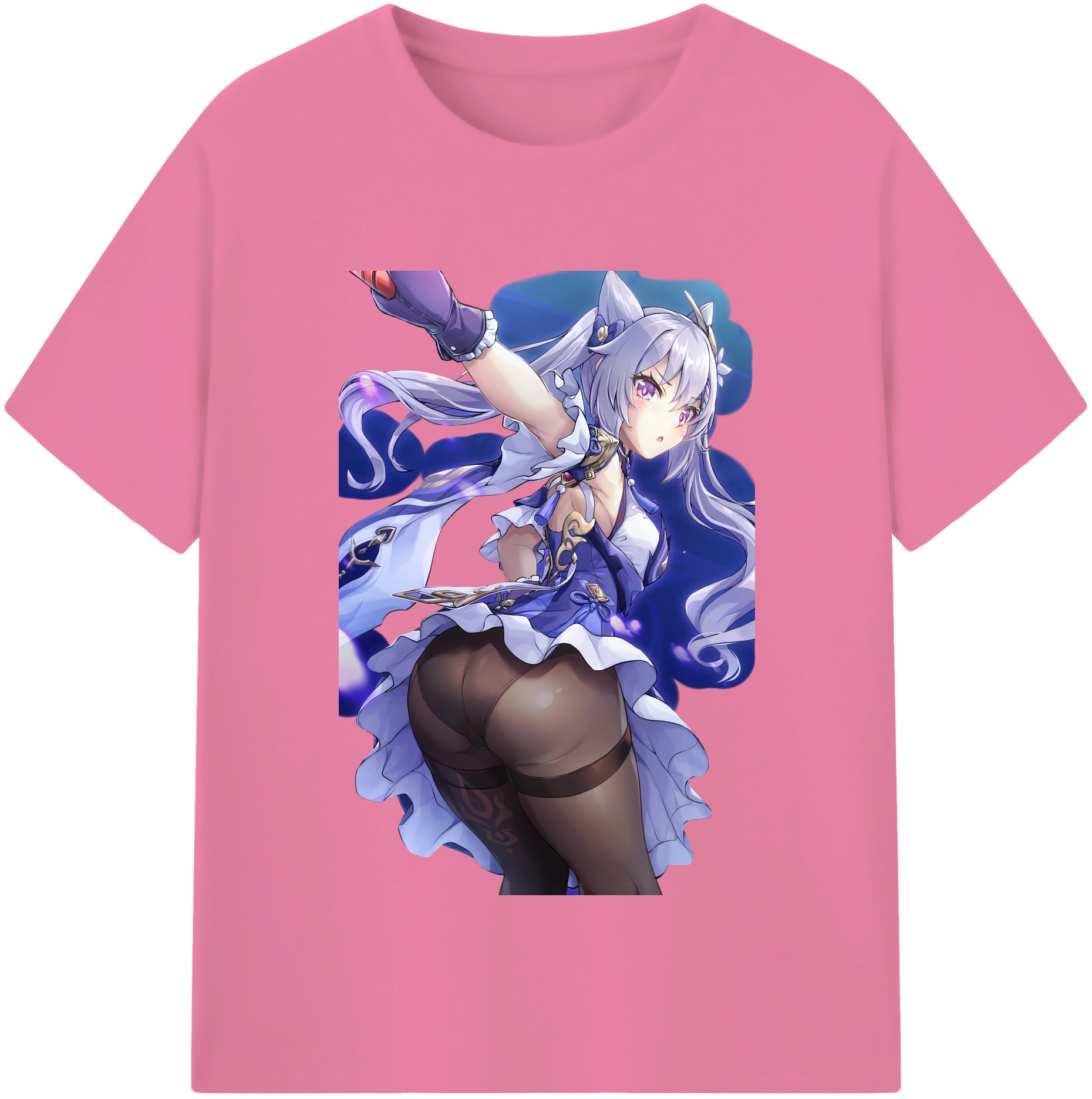 げんし神 刻晴 こくせい genshin Kokusei 綿100％半袖Tシャツ（フロントプリント）